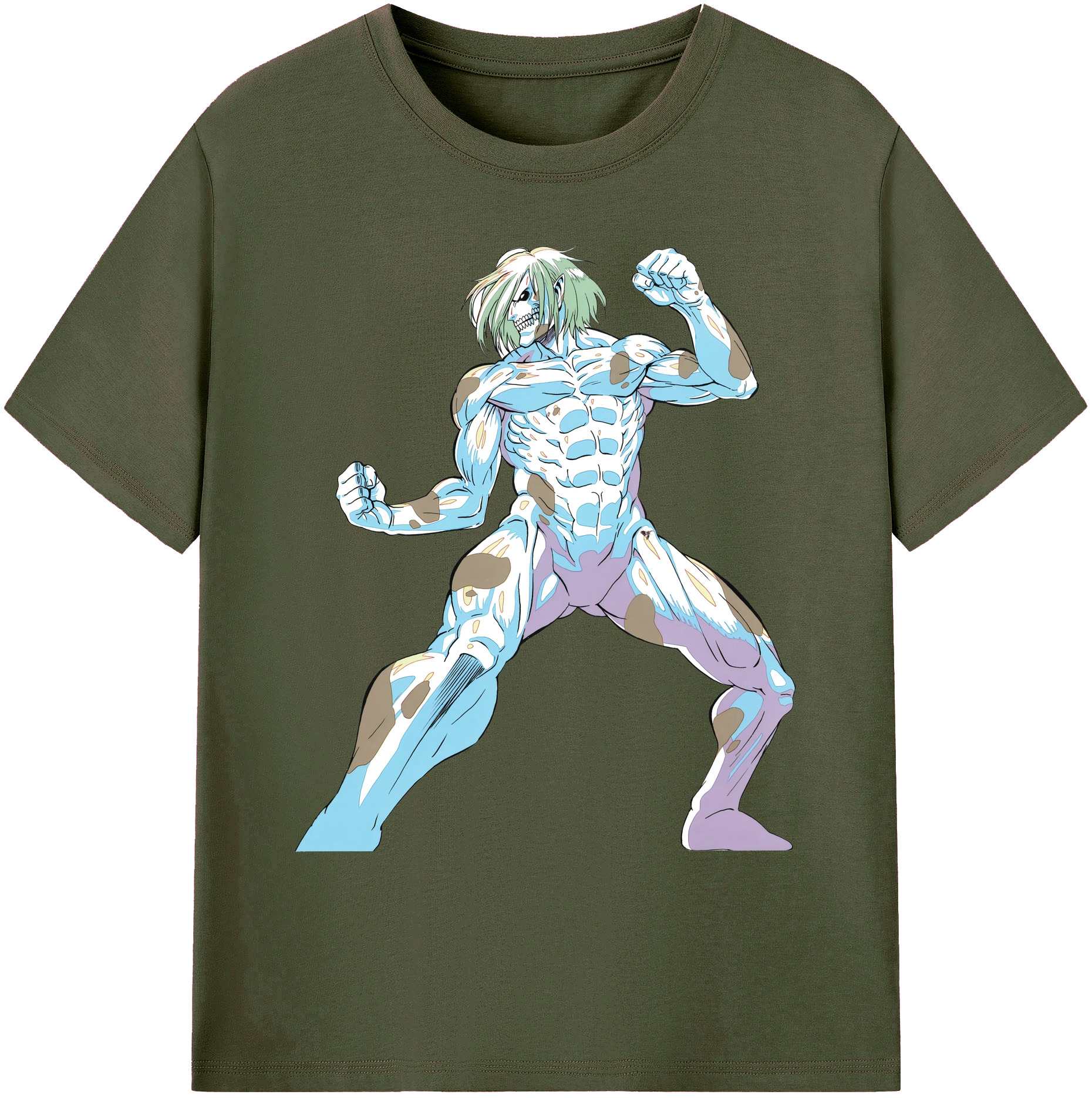 （画像用） 進撃の巨人 Attack on Titan 綿100％ メンズ半袖Tシャツ｜肌触りやわらか＆通気性